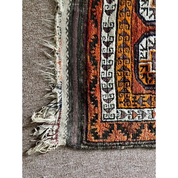 Vintage Perisan Balouche Prayer Rug Carpet 3’ X 5 Feet - Picture 5 of 5